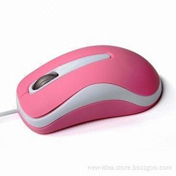 Optical USB Mouse, Optional Colors for Top Covers, Measures 112 x 51 x 31mm